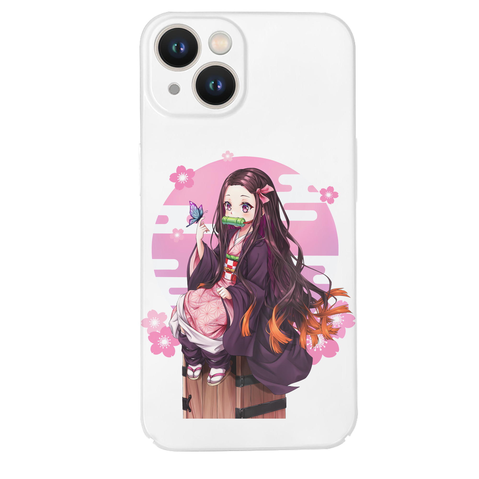 （画像用） 鬼滅の刃（きめつのやいば）竈門 禰󠄀豆子／かまど ねずこ Kamado Nezuko 【iPhone 14シリーズ対応】ハードケース